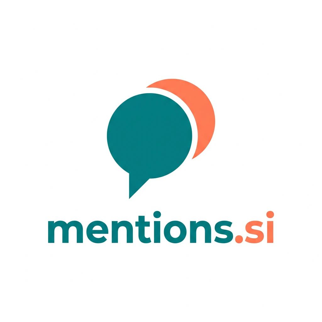 mentions.si logo concept