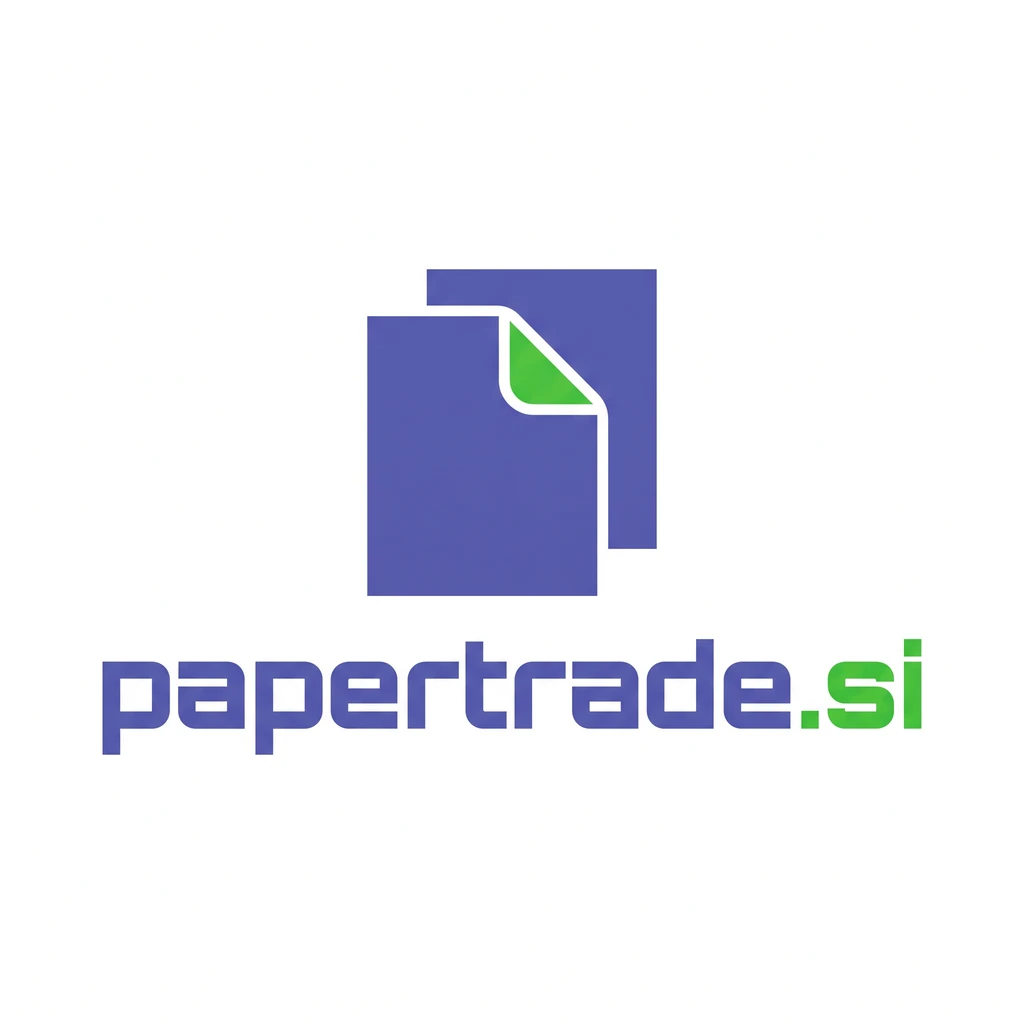 papertrade.si logo concept