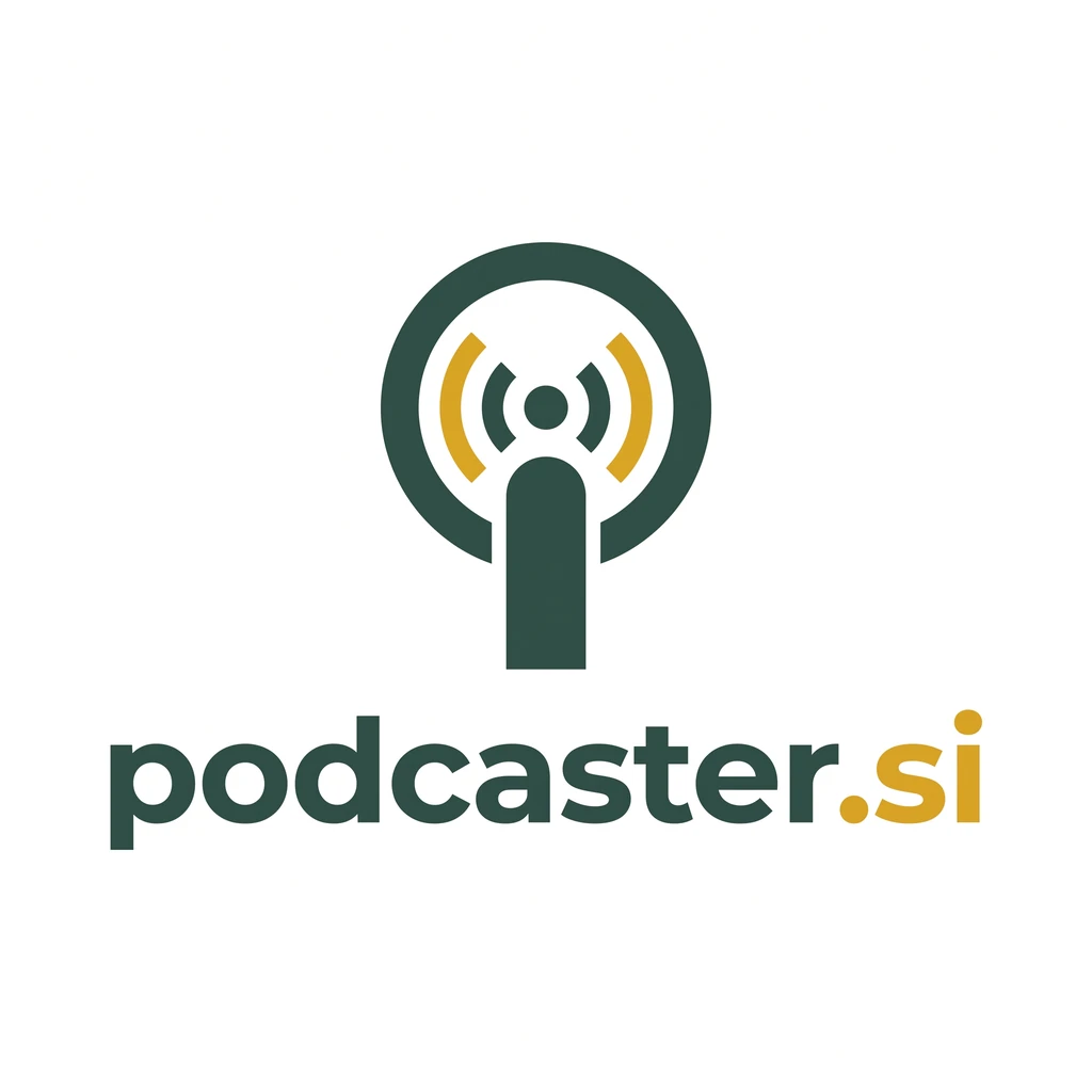 podcaster.si logo concept