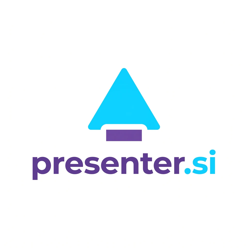 presenter.si logo concept