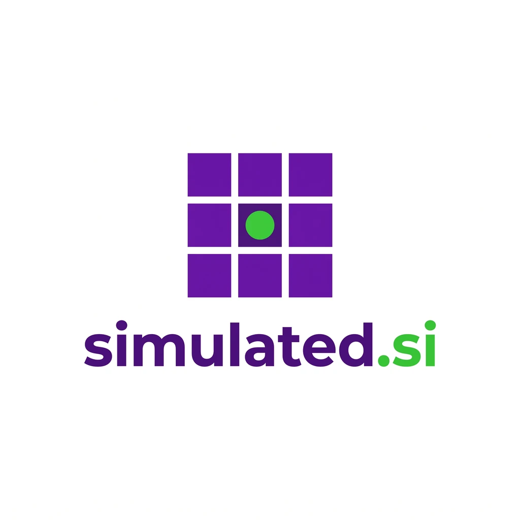 simulated.si logo concept