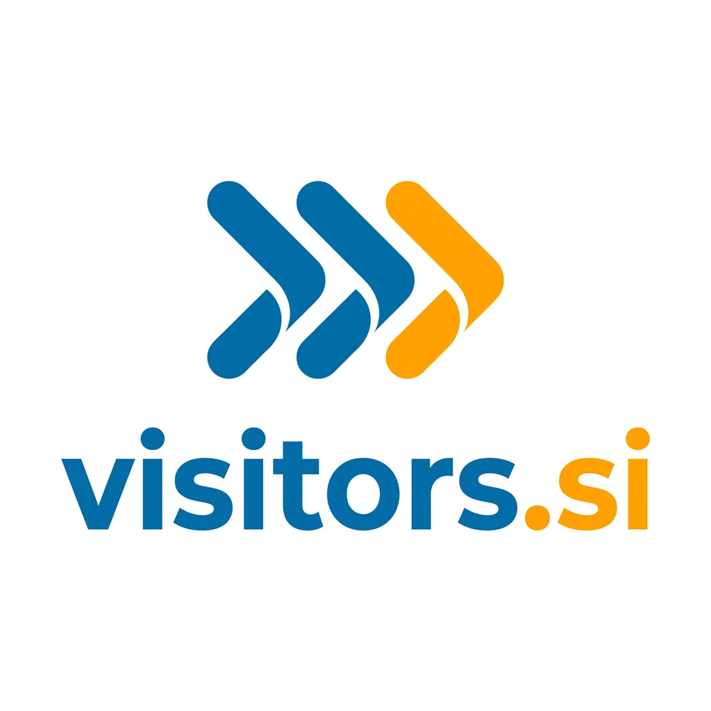visitors.si logo concept